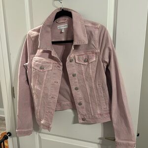 Loft light pink jean jacket never worn